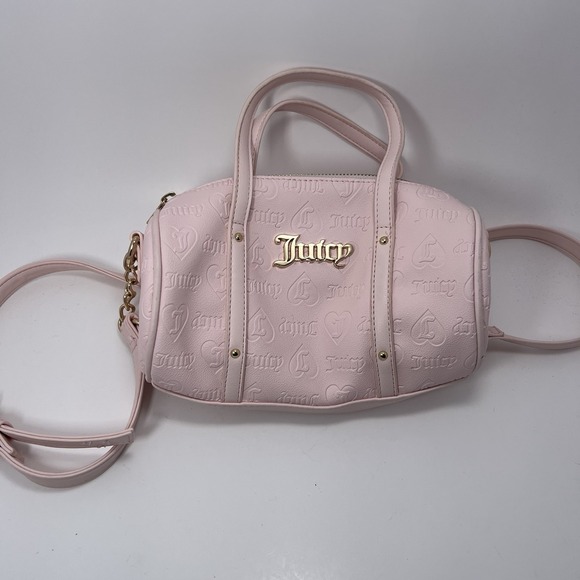 Juicy Couture Handbags - NWOT Juicy Couture Bestsellers Mini Barrel Crossbody Bag Purse Powder Blush Pink